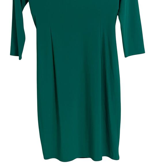 Ralph Lauren VNeck Ruched 3/4 Sleeve Dress - Picture 6 of 7